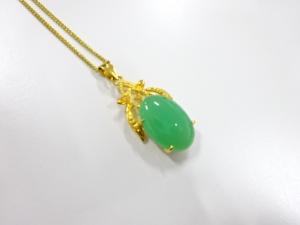 アンティーク　天然石　ネックレス